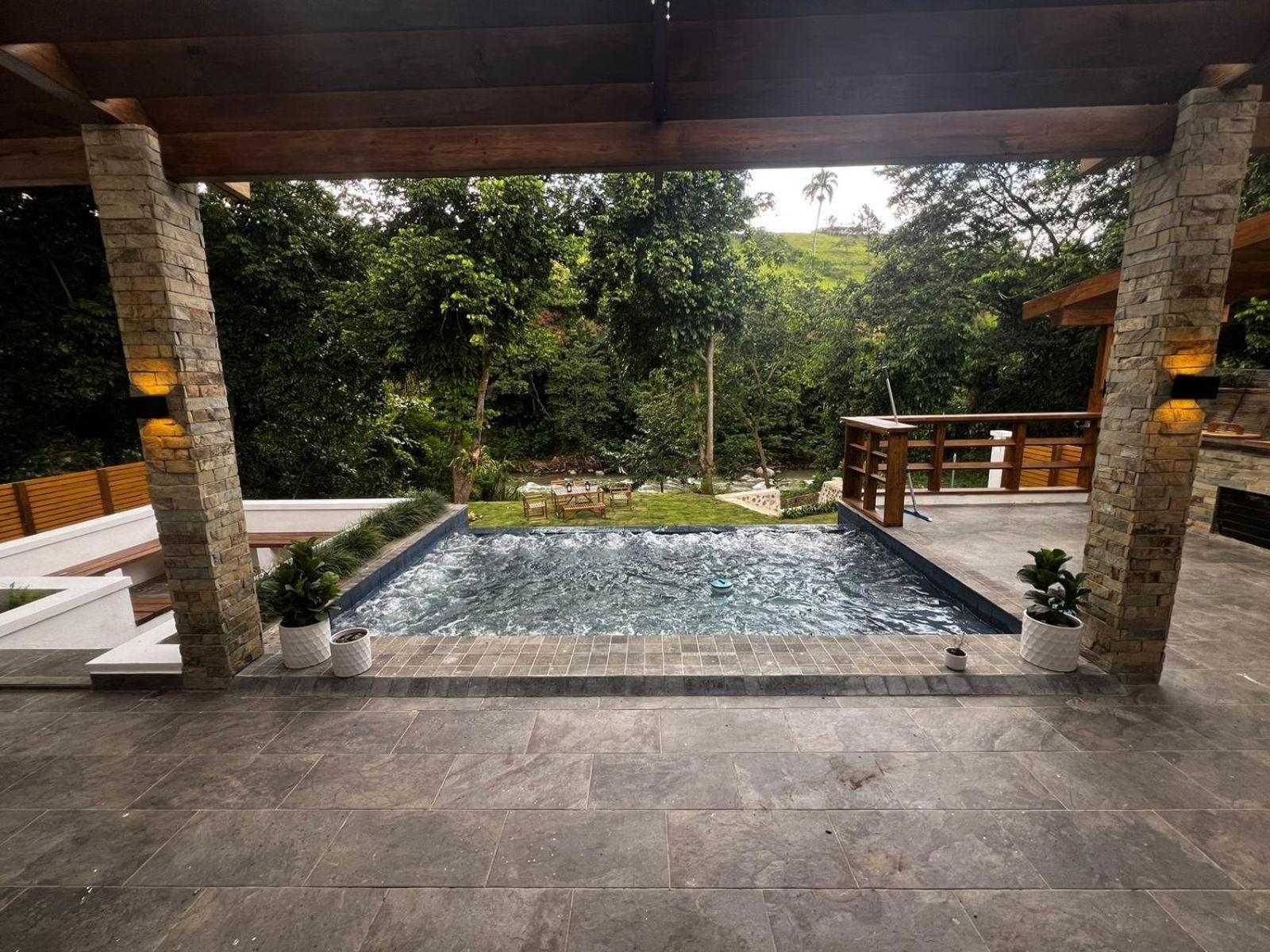 Villa Cielito Del Yaque - Jarabacoa - Rio Privado - Picuzzi Climatizado Buitenkant foto
